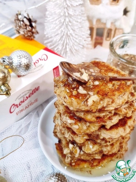 Оладьи из хлебцев "Kroisett" с яблоками Оладьи из хлебцев "Kroisett" с яблоками
