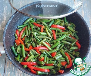 Форель запечённая со стручковой фасолью Форель запечённая со стручковой фасолью