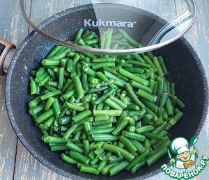 Форель запечённая со стручковой фасолью Форель запечённая со стручковой фасолью