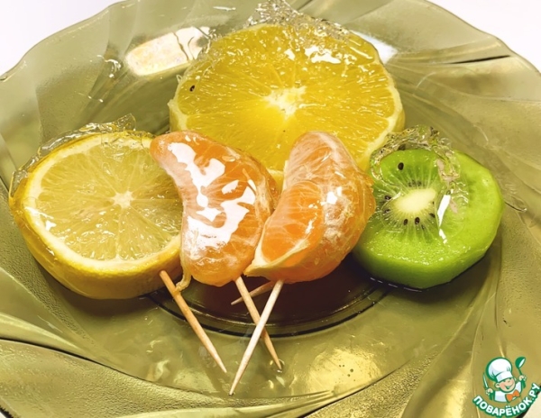 Фрукты в стекле Фрукты в стекле