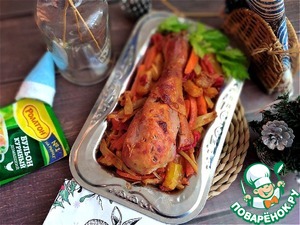 Голень индейки, запечённая в рукаве Голень индейки, запечённая в рукаве