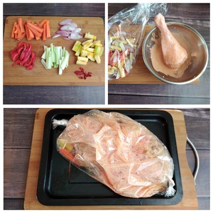 Голень индейки, запечённая в рукаве Голень индейки, запечённая в рукаве