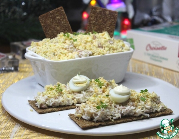 Хлебцы с "Ленивой мимозой"