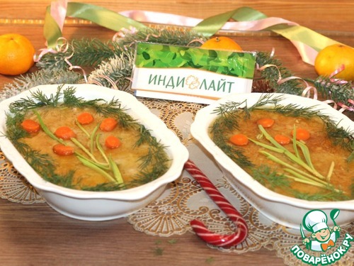 Холодец из двух видов мяса Холодец из двух видов мяса