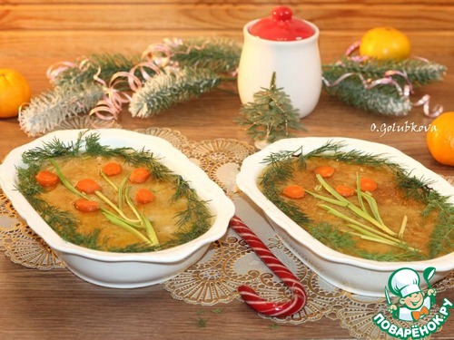 Холодец из двух видов мяса Холодец из двух видов мяса