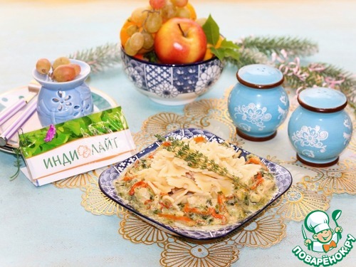 Индейка со сладким перцем и шпинатом Индейка со сладким перцем и шпинатом