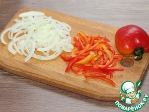 Индейка со сладким перцем и шпинатом Индейка со сладким перцем и шпинатом