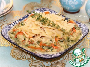 Индейка со сладким перцем и шпинатом Индейка со сладким перцем и шпинатом