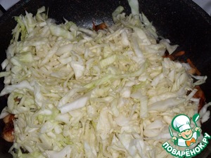 Капуста с курицей со вкусом грибов