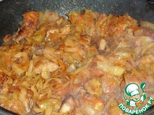 Капуста с курицей со вкусом грибов
