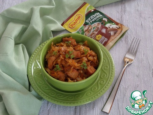 Капуста с курицей со вкусом грибов