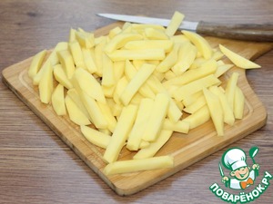 Картофель по-деревенски с томатным соусом Картофель по-деревенски с томатным соусом