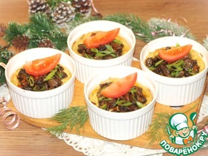 Картофельное блюдо в духовке с грибами Картофельное блюдо в духовке с грибами