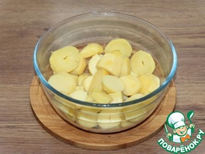 Картофельное блюдо в духовке с грибами Картофельное блюдо в духовке с грибами