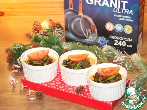 Картофельное блюдо в духовке с грибами Картофельное блюдо в духовке с грибами