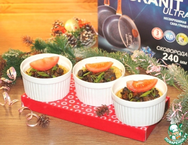 Картофельное блюдо в духовке с грибами Картофельное блюдо в духовке с грибами