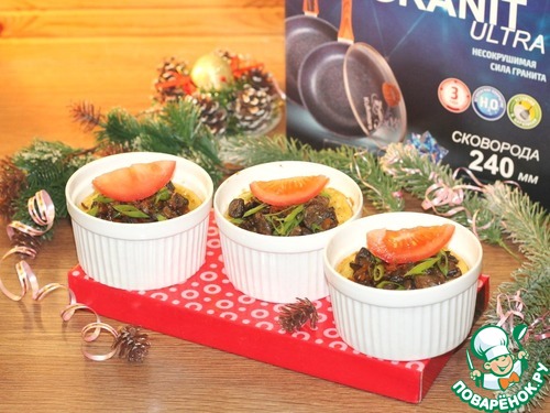 Картофельное блюдо в духовке с грибами Картофельное блюдо в духовке с грибами