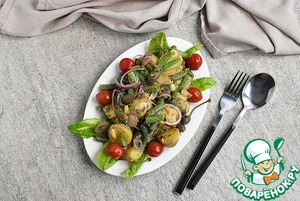 Картофельный салат с пикантной заправкой