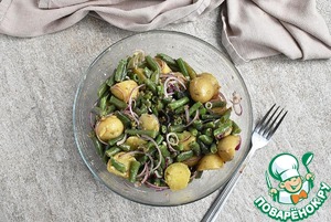 Картофельный салат с пикантной заправкой