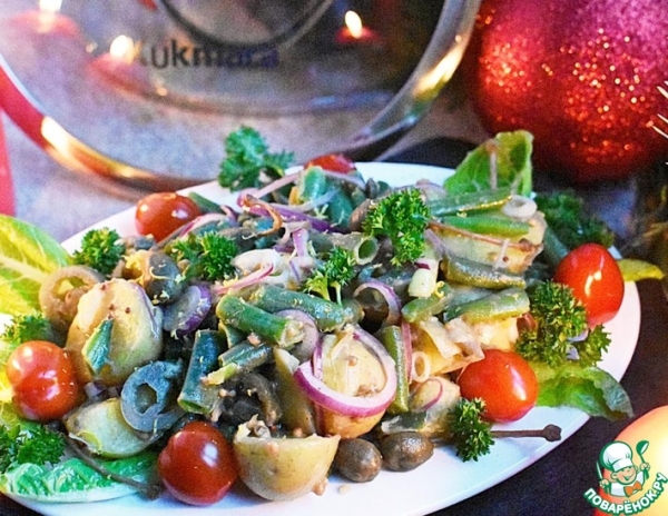 Картофельный салат с пикантной заправкой