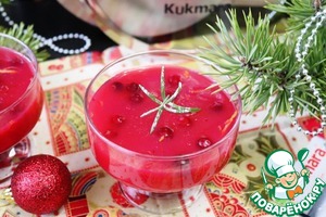 Коктейль-желе "Клюква-Водка"