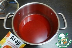 Коктейль-желе "Клюква-Водка"