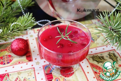 Коктейль-желе "Клюква-Водка"