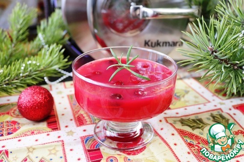 Коктейль-желе "Клюква-Водка"