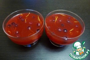 Коктейль-желе "Клюква-Водка"