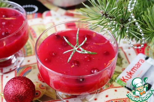 Коктейль-желе "Клюква-Водка"