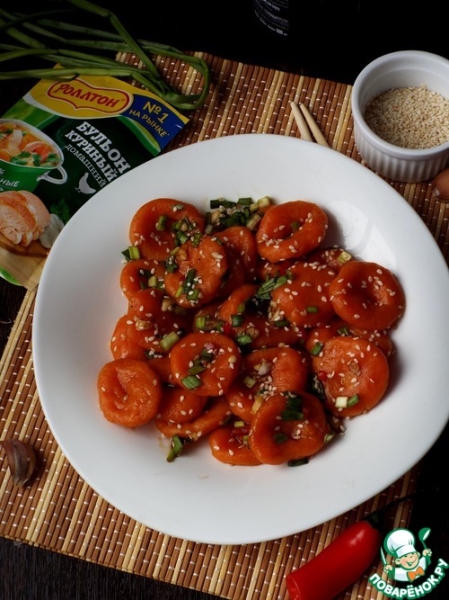 Курага из тыквы в азиатском стиле