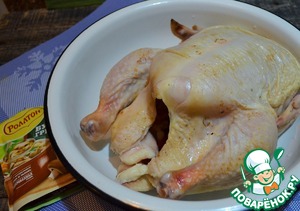 Курица с белыми грибами