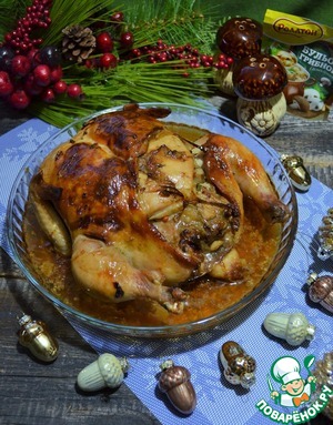 Курица с белыми грибами