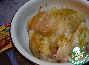 Курица с белыми грибами