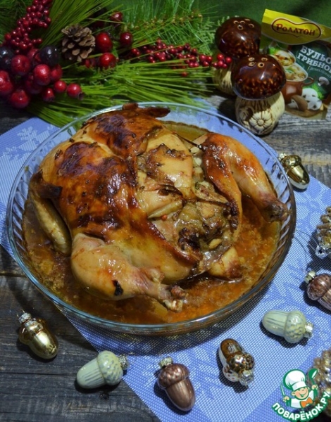 Курица с белыми грибами