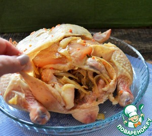 Курица с белыми грибами