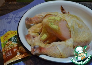 Курица с белыми грибами