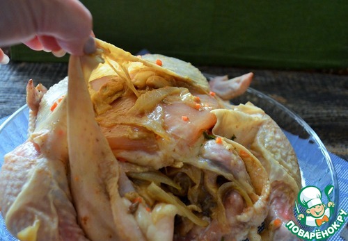 Курица с белыми грибами