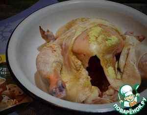 Курица с белыми грибами