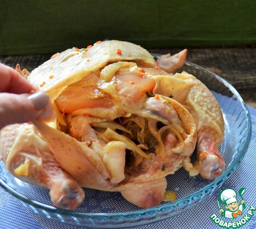 Курица с белыми грибами