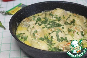 Куриные голени в сливочно-пикантном соусе