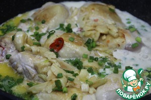 Куриные голени в сливочно-пикантном соусе