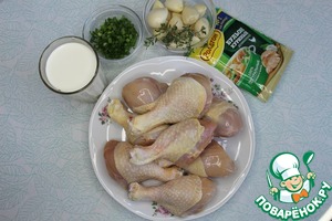 Куриные голени в сливочно-пикантном соусе