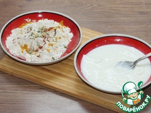 Куриный попкорн с луково-медовым соусом