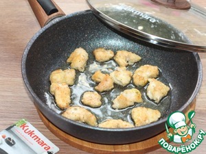 Куриный попкорн с луково-медовым соусом