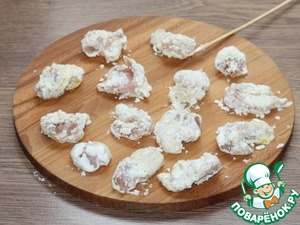 Куриный попкорн с луково-медовым соусом