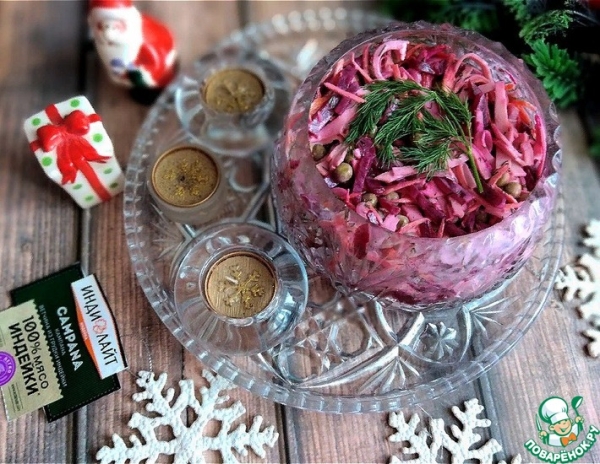 Лёгкий свекольный салат с ветчиной Лёгкий свекольный салат с ветчиной