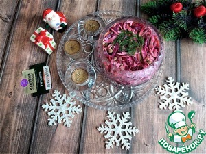 Лёгкий свекольный салат с ветчиной Лёгкий свекольный салат с ветчиной