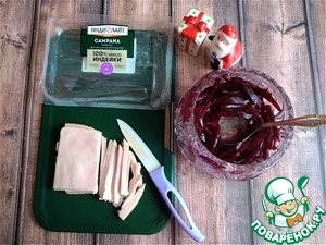 Лёгкий свекольный салат с ветчиной Лёгкий свекольный салат с ветчиной