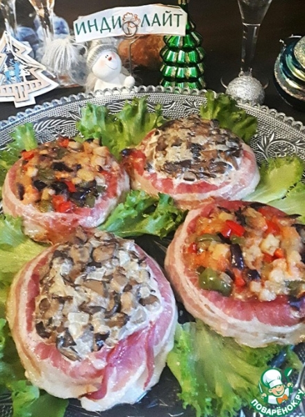 Мясные корзинки с начинкой Мясные корзинки с начинкой